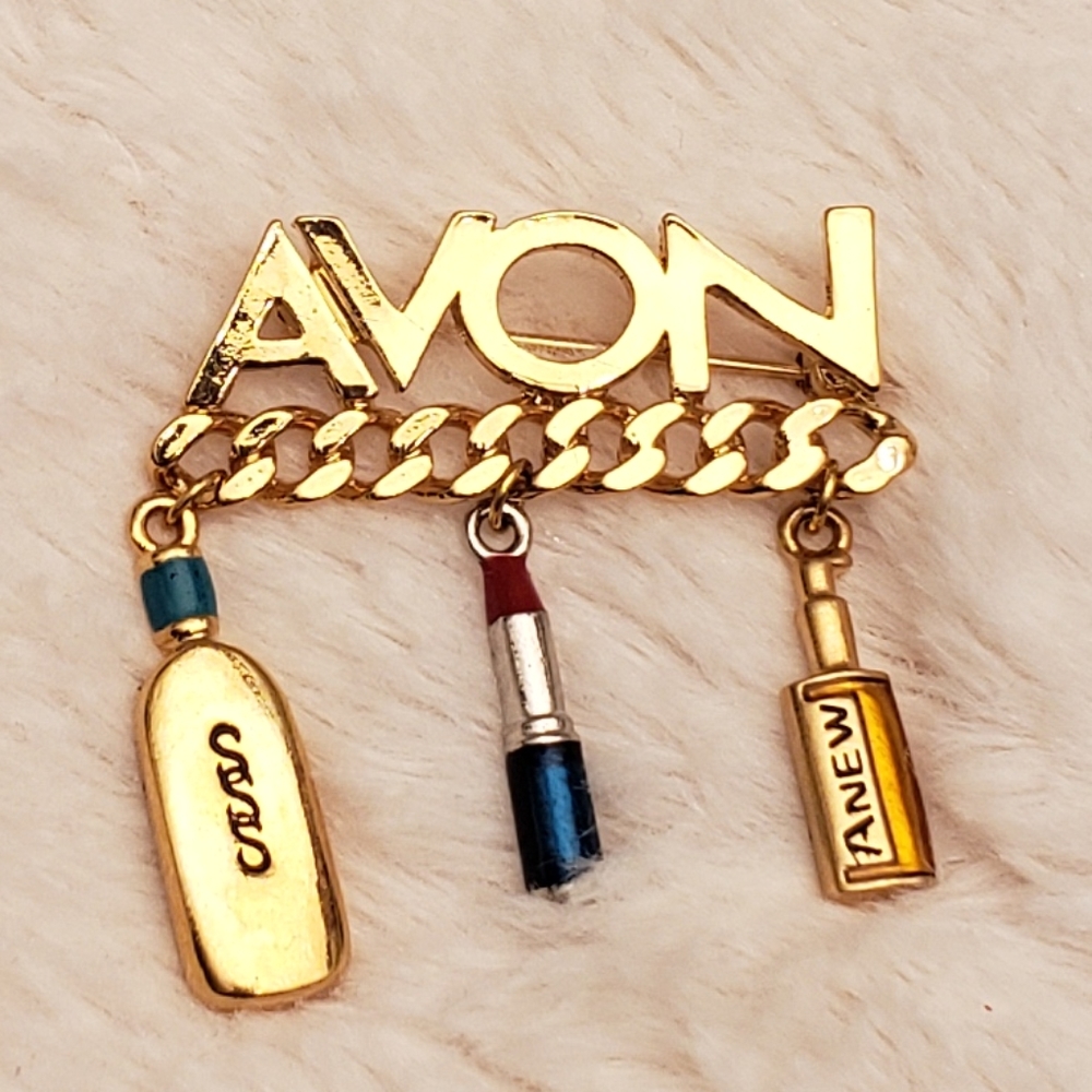 Vintage Avon Spelled Out  Brooch